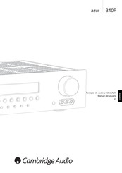 Cambridge Audio azur 340R Manual Del Usuario