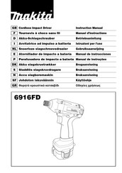 Makita 6916FD Manual De Instrucciones