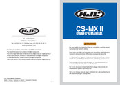 HJC CS-MX II El Manual Del Propietario