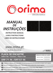 Orima ORT-57 IN Libro De Instrucciones