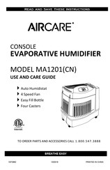 Aircare MA1201(CN) Manual De Usuario