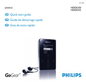 Philips GoGear HDD6330 Guia De Inicio Rapido