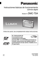 Panasonic Lumix DMC-TS4 Instrucciones De Funcionamiento