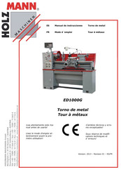 Holzmann Maschinen ED1000G Manual De Instrucciones