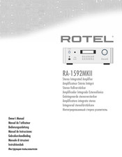 Rotel RA-1592MKII Manual De Instrucciones