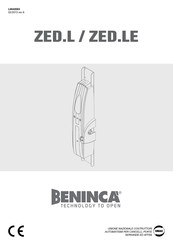 Beninca ZED.LE Manual Del Usuario