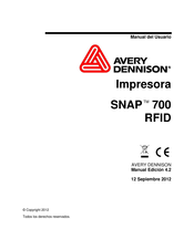 Avery Dennison SNAP 700 RFID Manual Del Usuario