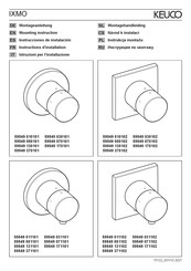 KEUCO IXMO 59549 031101 Instrucciones De Instalación