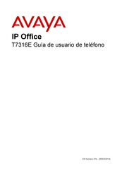 Avaya T7316E Guía De Usuario