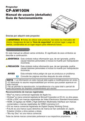 Hitachi CP-AW100N Manual De Usuario