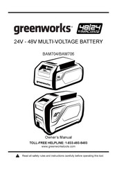 GreenWorks BAM706 El Manual Del Propietario