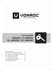 VONROC S3 LB502DC Traducción Del Manual Original