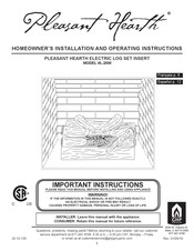 Pleasant Hearth L-20W Instrucciones De Operación Y Instalación