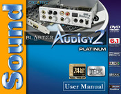 Creative Sound Blaster Audigy 2 Platinum Manual Del Usuario