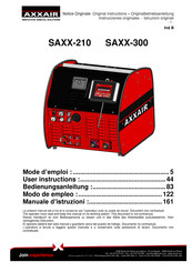 AXXAIR SAXX-210 Instrucciones Originales