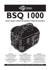 Briggs & Stratton BSQ 1000 Manual Del Propietário
