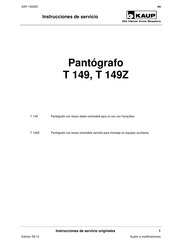 KAUP T 149Z Instrucciones De Servicio