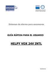 Esse-ti HELPY VOX 24V INTL Para El Usuario