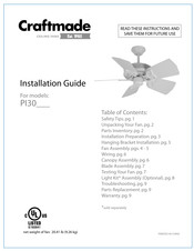 Craftmade PI30 Serie Guia De Instalacion