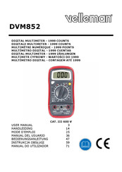 Velleman DVM852 Manual Del Usuario