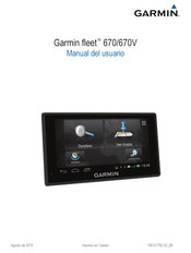 Garmin fleet 670V Manual Del Usuario