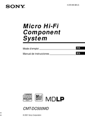 Sony CMT-DC500MD Manual De Instrucciones