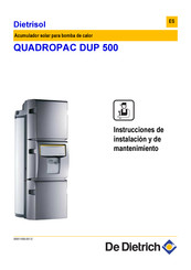 De Dietrich QUADROPAC DUP 500 Instrucciones De Instalación Y De Mantenimiento