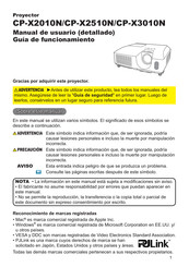 Hitachi CP-X2510N Manual De Usuario