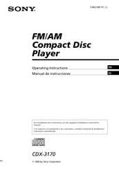 Sony CDX-3170 Manual De Instrucciones