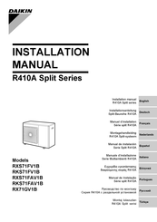 Daikin RXS71FV1B Manual De Instalación