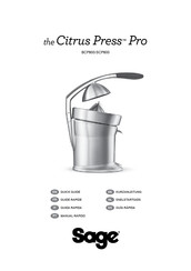 Sage Citrus Press Pro SCP800 Guía Rápida