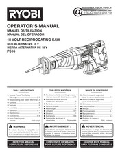 Ryobi P516 Manual Del Operador