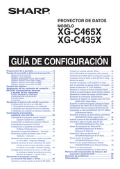 Sharp XG-C435X Guía De Configuración