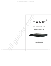 Nevir NVR-2313 DVD-X Manual De Instrucciones