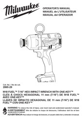 Milwaukee 2865-20 Manual Del Operador