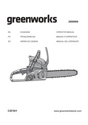 GreenWorks CSF301 Manual Del Operador