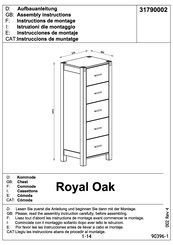 ROYAL OAK 31790002 Instrucciones De Montaje