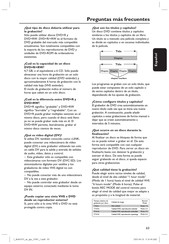 Philips DVDR3365 Manual De Instrucciones