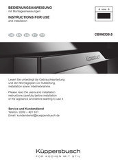 Kuppersbusch CBM6330.0 Manual Del Usuario