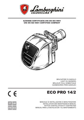 Lamborghini Caloreclima ECO PRO 14/2 Manual Para La Instalacion Y El Mantenimento