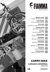 Fiamma CARRY-BIKE CARAVAN UNIVERSAL Instruciones De Montaje Y Uso