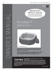 Intex PureSpa SSP-H-20-1 Manual Del Propietário