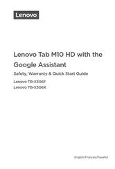 Lenovo TB-X306X Manual Del Usuario