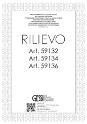 Gessi RILIEVO 59134 Manual De Instrucciones