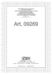 Gessi 09269 Manual De Instrucciones