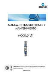 Orbinox DT Manual De Instrucciones Y Mantenimiento