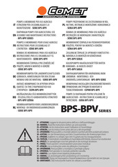 Comet BPS 300 Instrucciones Para El Ensamblaje Y El Mantenimiento