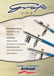 HARDER & STEENBECK Airbrush grafo T1 Instrucciones De Servicio