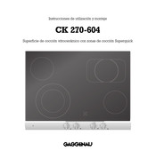 Gaggenau CK 270-604 Instrucciones De Utilización Y Montaje