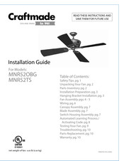 Craftmade MNR52TS Guia De Instalacion